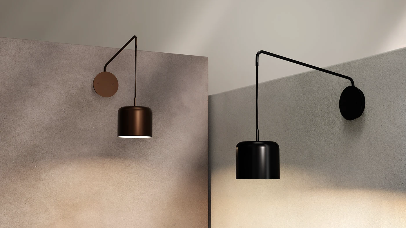 Pot Wall Lamp – 3D Visualization & Interior Scenes